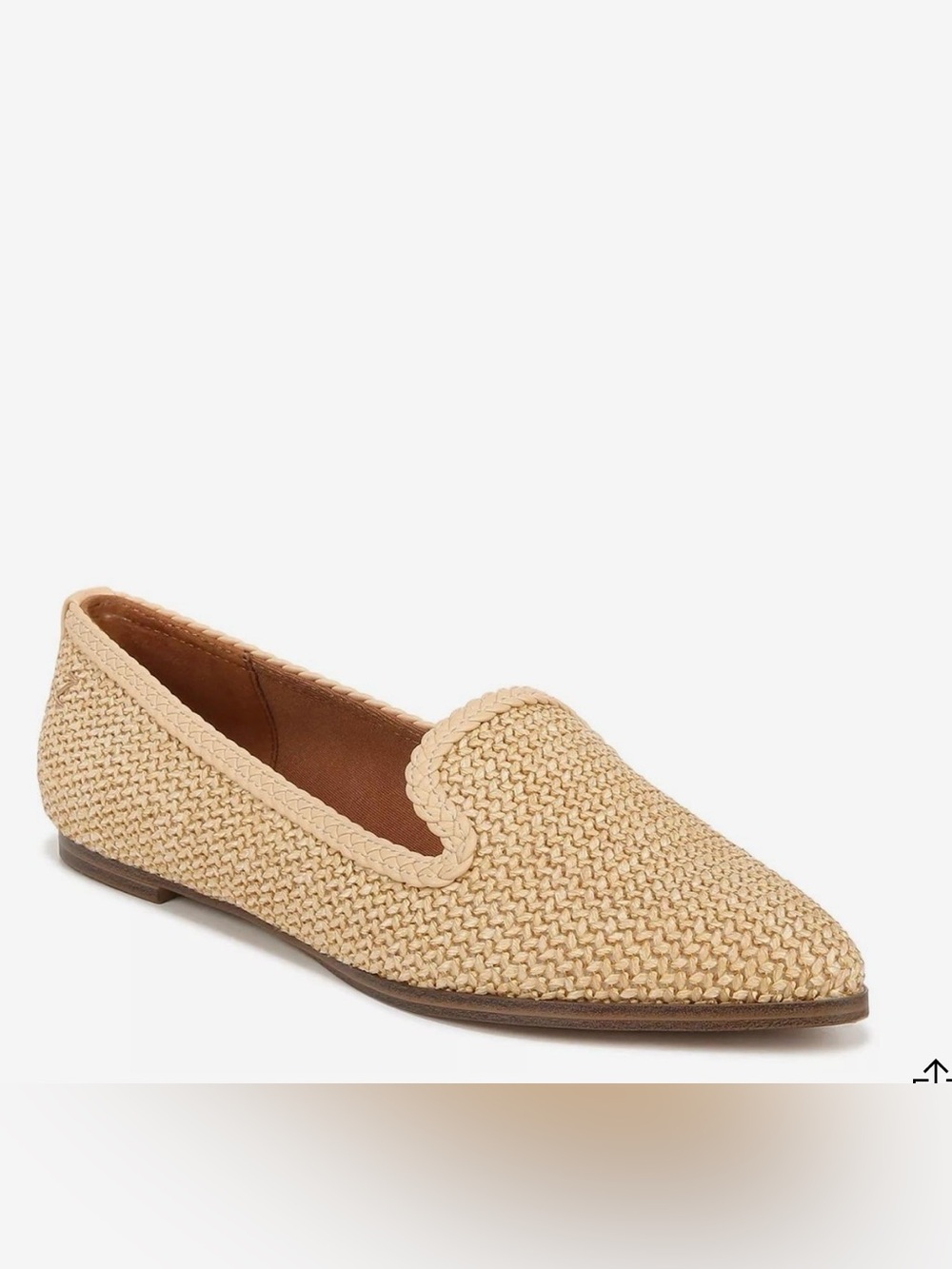 NWOT Zodiac Hill Woven Pointed-Toe Loafer - Tan